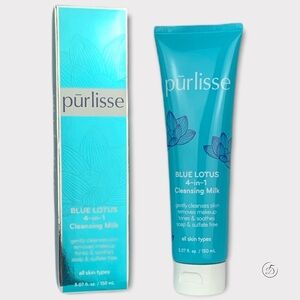 NEW Purlisse Blue Lotus 4-1 Cleansing Milk Full Size 5.07 fl Oz